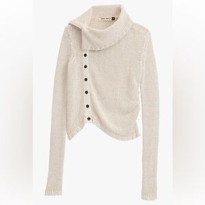 Zara Surplus Off-White Cowl Neck Sweater
